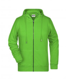 Ladies' Zip Hoody James Nicholson 8025