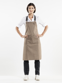 BIB APRON FORENE MUD DENIM W70-L90 Chaud Devant 65399