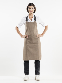 BIB APRON FORENE MUD DENIM W70-L90 Chaud Devant 65399