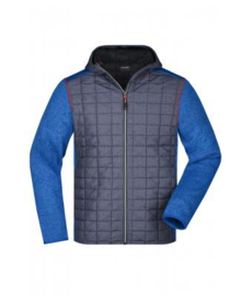 Men's Knitted Hybrid Jacket James Nicholson JN772