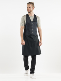 BIB APRON BARISTA BLACK DENIM W100 - L85 Chaud Devant 67899