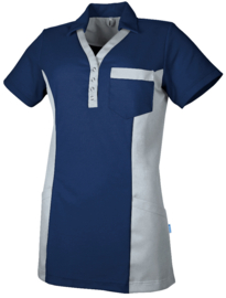 Dana Dames zorgpolo Teamcare by De Berkel 1074000_969L_v marine/grijs