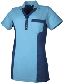 Dana Dames zorgpolo Teamcare by De Berkel 1074000_397L_v azuurblauw/ marine