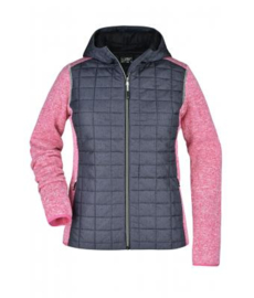 Ladies' Knitted Hybrid Jacket James Nicholson JN771