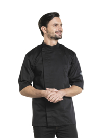 CHEF JACKET BACIO BLACK SHORT SLEEVE chauddevant 939