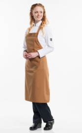 Chaud Devant Bib Apron Camel W75-L100 50388