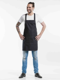 BIB APRON FUSION BLACK DENIM W70 - L80 Chaud Devant 68687