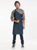 BIB APRON SKEW BLUE DENIM W85 - L85 Chaud Devant 50899