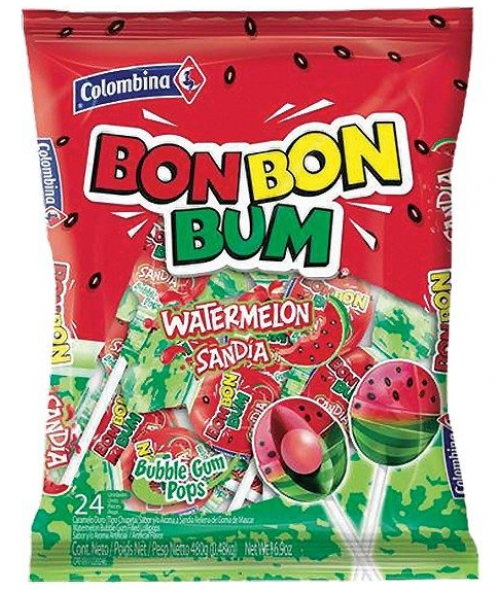 Bon Bon Bum watermeloen / sandia 408g