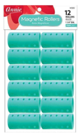 Annie Magnetic Roller 1 1/4 inch 12 pack  Aqua