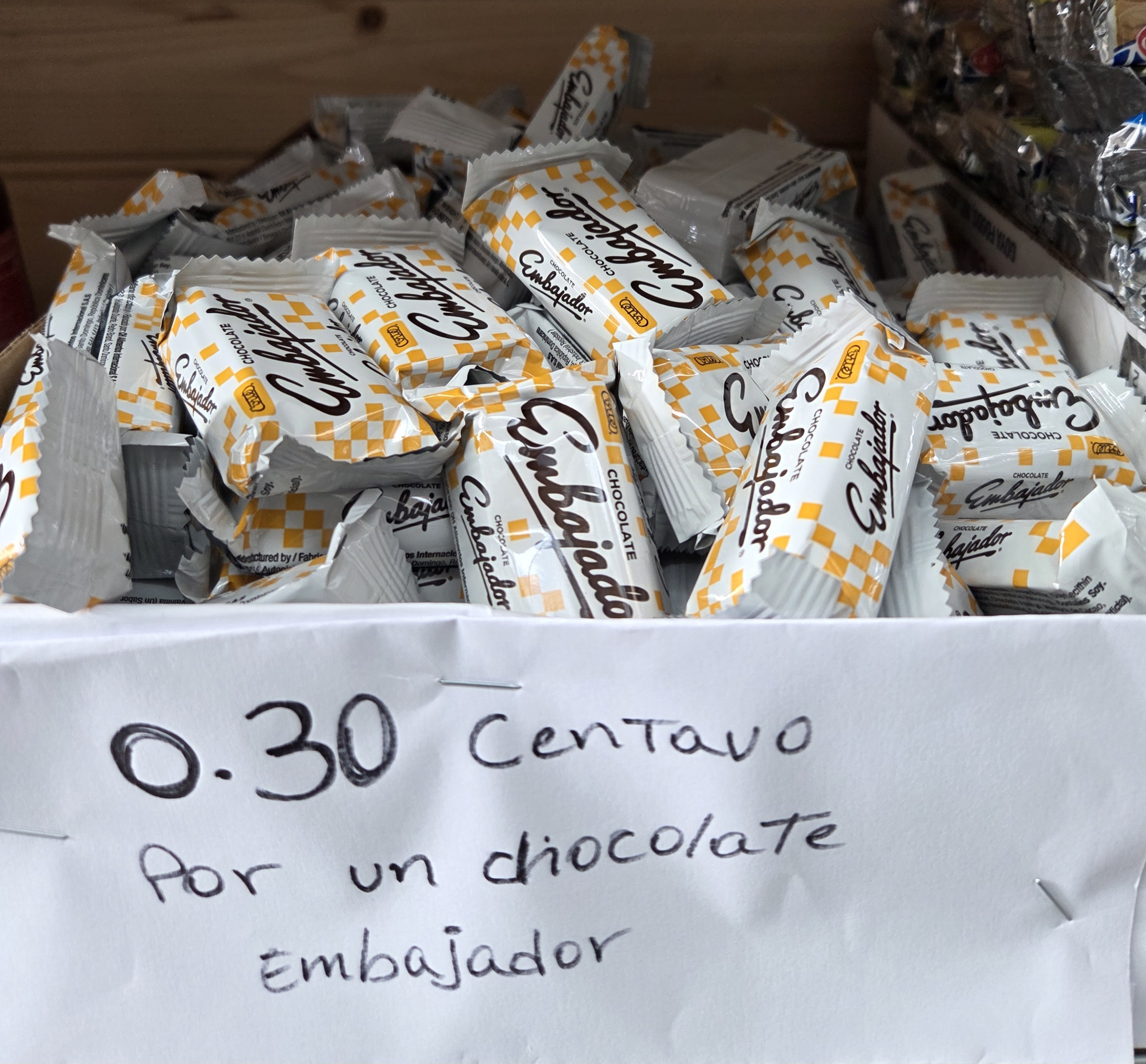 chocolate Embajador  POR 1