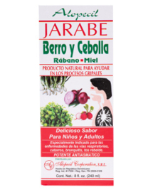 Jarabe / Siroop Berro y Cebolla Rabano y miel 4oz (120ml)