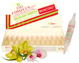 Bio-complex Brasilian Formula Keratina Plus 0.61.Oz Fl / 18ml  1-Ampolla  
