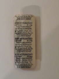 Inmenol Cetrin Acido Acetilsalicico 81mg