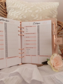 Single planner (cover & jaar content)