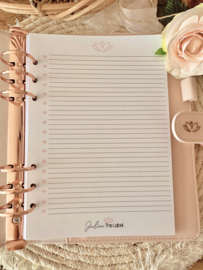 The Notebook    Color: blush pink