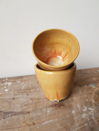 Koffie setje geel/oranje