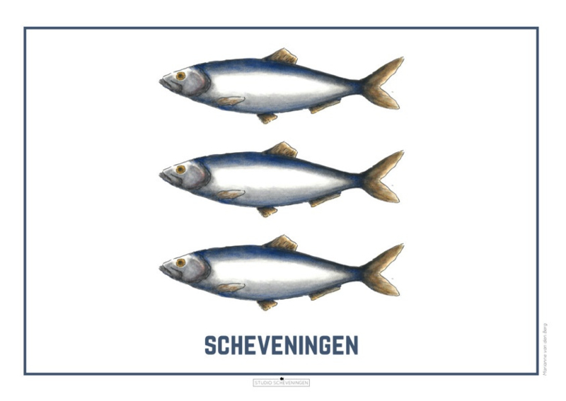 Het wapen van Scheveningen | Poster A3