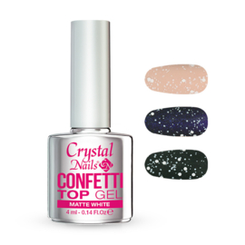 CN Confetti Top Gel - Matte White 4ml