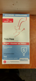 Flea Free Vlooi en Teken Kat 6 pipet