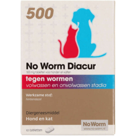No Worm Diacur 500 10 tabletten