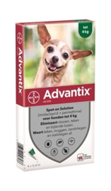 Advantix Hond tot 4 kilo 4 pipet