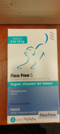 Flea Free Vlooi en Teken Hond 2 tot 10 kilo