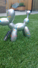 HOND BALLOON DOG STOOBZ Zilver