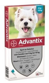 Advantix hond 4 - 10 kilo 4 pipet