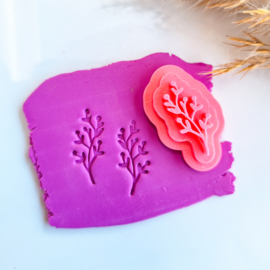 Klei stempel - Bessen blad