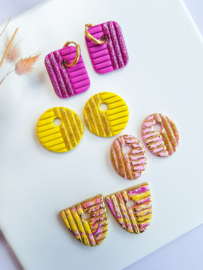 Clay cutter - Lined circle duo set