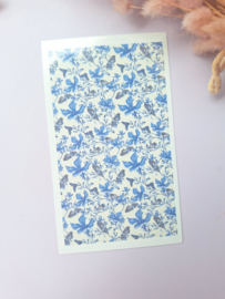 Water transfer print - Blue butterfly