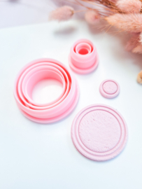Clay cutter - Geometric round set