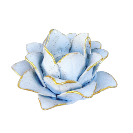 Kaarsenhouder - Flower voor dinerkaars wit Present Time