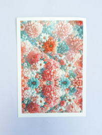 Water transfer print - Iced flowers