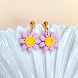 Studio.bloemig - Daisy - paars - goud