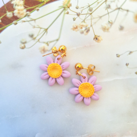Studio.bloemig - Daisy - paars - goud