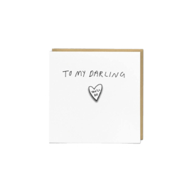 Kaart speldje - Darling