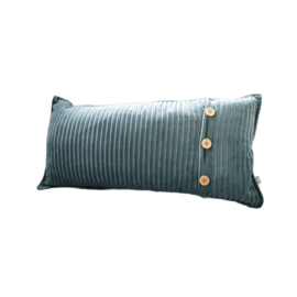 Kussen rib Teal - 35x70cm