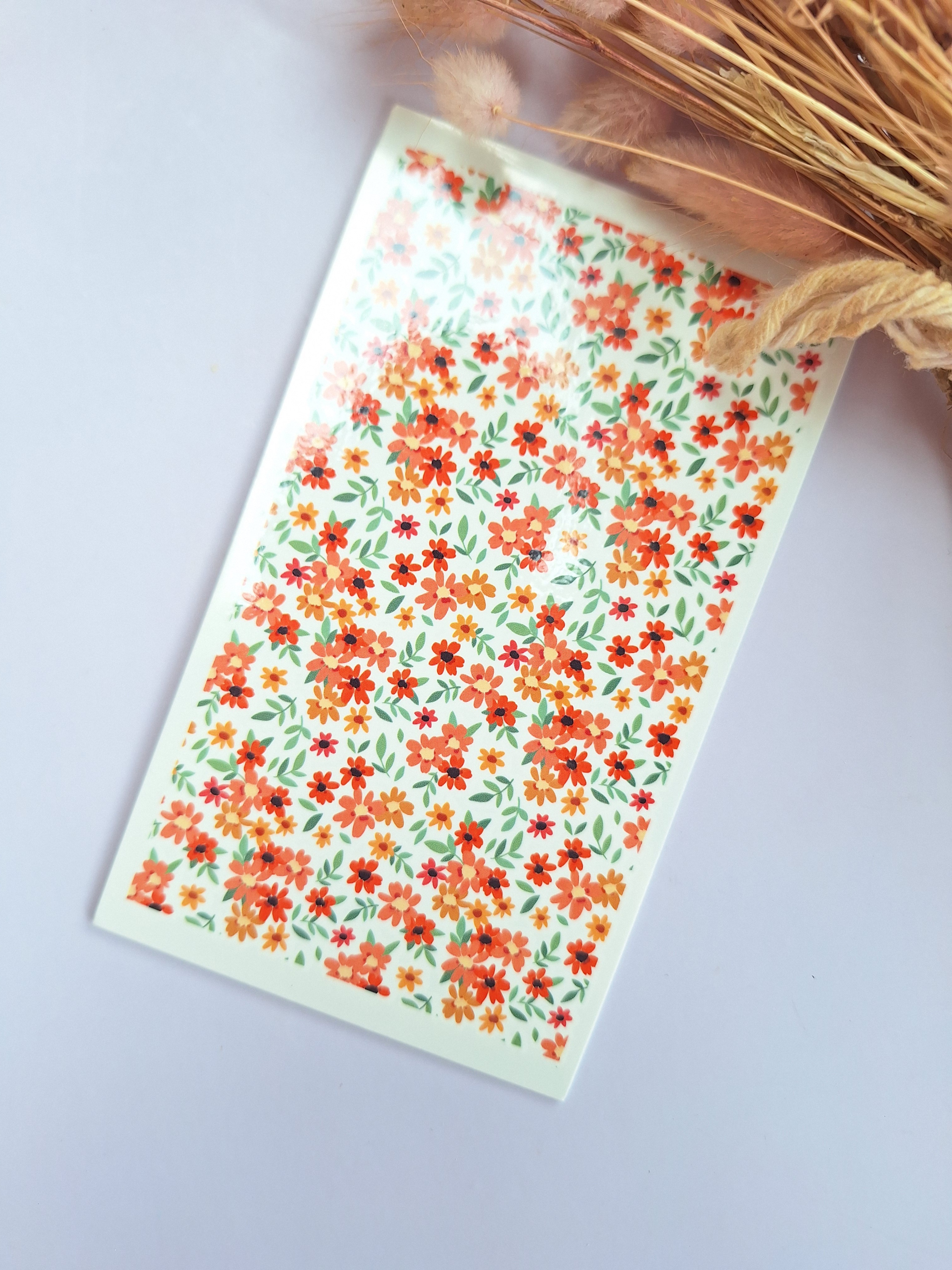 Water transfer print - Orange field