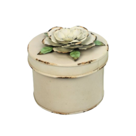 Doos met bloem - Beige 1 stuk