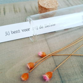 Wens in glas - Jij bent voor mij de liefste - By Romi.