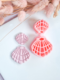 Clay cutter - Zomer schelp, twee cutters