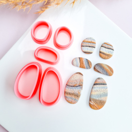 Clay cutter - Pebble set
