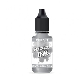 Cernit alcohol ink - Silver