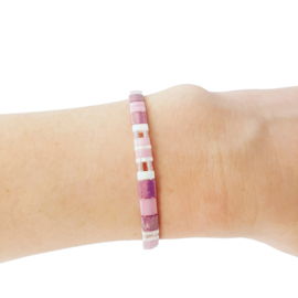 Armbandje Tila - Roze - Susies sieraden