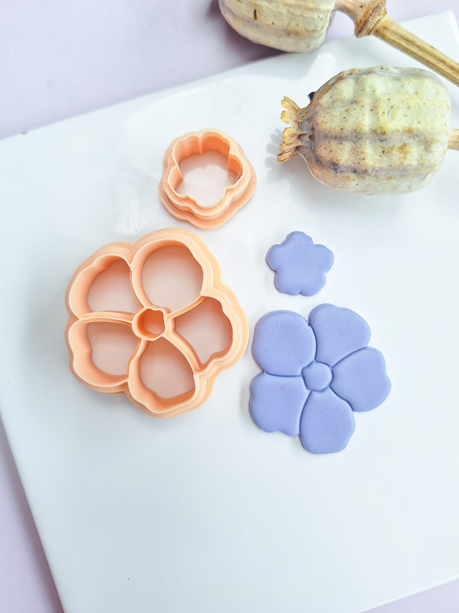 Clay cutter - Bliss flower set