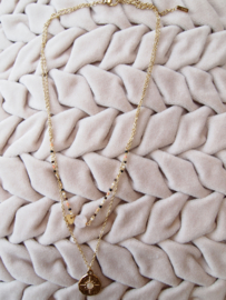 Goudkleurige ketting - Double chain