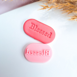 Klei stempel - Blessed