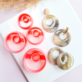 Clay cutter - Offset round donut